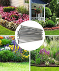 Heavy Duty 6 Inch Metal Nails 144 Pack Landscape Anchoring Spikes For Paver Edging Weed Barriers Turf Tent Stakes And More Ideal For Yard Construction Carpentry Projects shown with garden landscape.