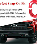 Chevy Colorado GMC Canyon Tow Hook Covers Front Hitch Cover Red Custom Fit For Trail Boss 2015 2026 And Canyon 2015 2022 Gap Free