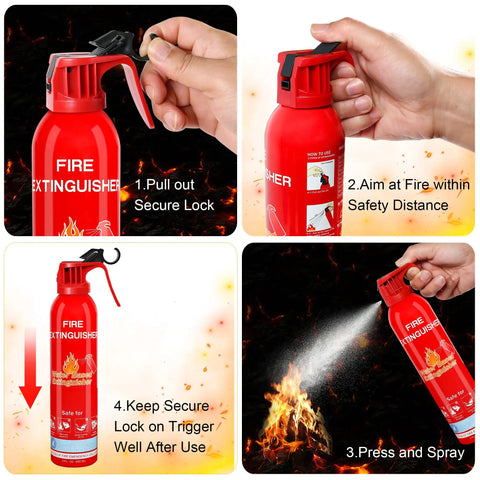 Premier One Pack ABC And K Rated Portable Fire Extinguisher For Home Car Boat Kitchen Garage With Dang Tough Temperature Resistant Build That Is Totally Legit And Ready To Roll