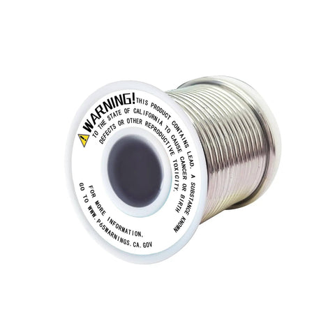 Spool of Stained Glass Solder Wire 60/40 No Flux Core For Copper Foil Tiffany Lamps And Glass Repairs, 3.0mm, 16oz, low melting alloy