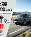 30 Piece Splash Shield Fastener Kit With T30 Torx Screws And Clips For Engine Underbody Panels Durable Nylon And Metal Construction With U Nut Clips To Prevent Loosening On Rough Roads. Lower engine cover fasteners for Ford and Lincoln, screws, clips, and retainers