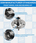 Two Pack Front Wheel Hub And Bearing Kit For Ford Focus 2012 2018 And Ford C Max 2013 2018 2.0L L4 Hub And Bearing Assembly OEM standards