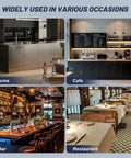 Image showing Nugget Ice Maker Machine With 100 Lbs Per Day Output in home, cafe, bar, and restaurant settings.
