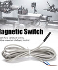 2 Pack D Z73 Magnetic Reed Sensor Proximity Switch For Air Cylinder Induction Switch With Red LED Indicator, 2 m wire, coiled