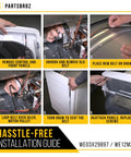 Installation guide for Durable Heavy Duty 89.5 Inch Dryer Belt Replacement For GE Whirlpool Hotpoint Kenmore WE03X29897 WE12M29.