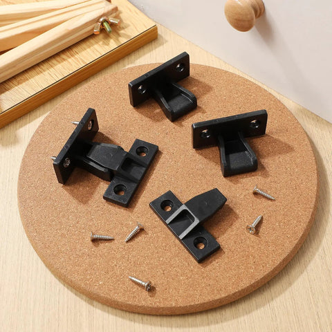 Quick Snap Nylon False Front Cabinet Clips For Furniture Panels 10 Pack Black Hidden Push On Trim Connectors With Screws No Fuss Dead Simple Quick Install Hardware