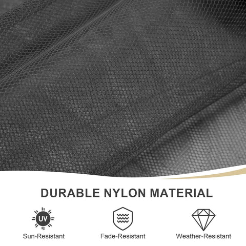 Close-up of durable nylon material for Gazebo Mosquito Netting Replacement Kit With 4 Panel Mesh Walls And Double Zippers For Outdoor Patios Khaki.