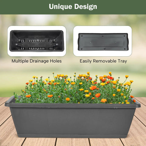 Close-up of Five Tier Raised Garden Bed Uber Sturdy With Vertical Planter Stand Tall Outdoor Garden Box With Drainage Holes Removable Tray
