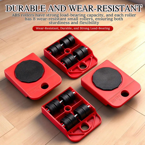 Heavy Duty Furniture Lift Mover Tool Set With Wheels For Easy Movement Of Sofas, Coffee Tables, Refrigerators And Washing Machines