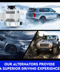 Alternator Replacement 12V 60A CW Drop-In Fit 2.4L 1985-1991 Pickup, 4Runner 2.4L 1985-1992, Celica 2.4L 1985