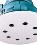 Close-up of Multi Grit 30 Piece Five Inch Random Orbit Sanding Disc Set With Eight Hole Hook And Loop Includes 10 Of Each 80 120 240 Grit Discs