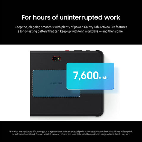 Rugged Ten Point One Inch Android Tablet Packing 128 Gigabytes Of Storage And Fully Unlocked Lte Capability Built Tough for long workdays.