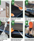 Step-by-step instructions for applying Silicone Treadmill Lubricant 500ml For Smooth Quiet Belt Ride High Temperature Resistant Oil.
