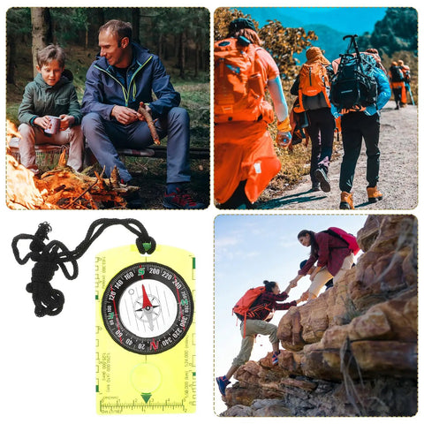 Portable High Precision Orienteering Compass For Hiking And Backpacking Acrylic Survival Navigation Tool For Outdoor Adventure