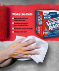 Painters Rags And Shop Towels 200 Count White Center Pull Box Provides Heavy Duty Absorbent Wipes For Paint Cleanup And General Messes