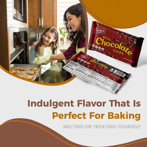 Vegan Semi Sweet Real Chocolate Chips For Baking Three 9 Oz Bags Gluten Free Dairy Free Kosher Parve Low Calorie Chips For Cookies And Desserts Totally Great For Snacking, baking with chocolate chips