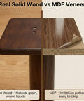 Comparison of solid wood and MDF veneer with focus on Solid Wood Desktop Speaker Stands With Natural Style And 360 Degree Rotatable Top Plate.