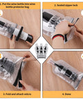 How to use Travel Wine Bags 3 Pack Reusable Bottle Sleeves with Triple Leakproof Protection and Shock Absorbing Bubble Padding