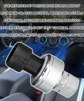 High Pressure AC Sensor Switch Replaces OEM 1551343 13587668 for Buick Cadillac HVAC installation view.