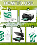 How to use Dope 36 Pack Sublimation Keychain Blanks In 3 Styles Jerseys Helmets Rugby Balls with heat transfer steps
