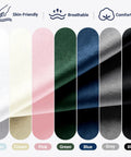 Different velvet upholstery color options for the Queen Platform Bed Frame With Adjustable Velvet Headboard And Ultra Comfy Upholstery.