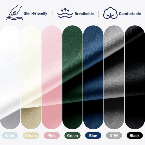 Different velvet upholstery color options for the Queen Platform Bed Frame With Adjustable Velvet Headboard And Ultra Comfy Upholstery.