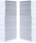 Cotton Shop Towels 14 By 12 Inches 145 Pack Reusable Cleaning Rags For Automotive Garage Workshop And Industrial Use White Durable Absorbent