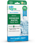 Real Talk 12 Parameter Drinking Water Test Kit For City Tap And Well Water Check Including Rapid Test Strips To Verify Home Water Quality With Zero Hassle Or Stress, packaged display with water image.
