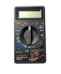Front view of 7 Function Digital Multimeter For DIYers And Pros Measures AC DC Voltage, Resistance, Current, Transistors, Diodes, Buzzer