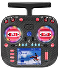 Elite 16 Channel ELRS Transmitter With EdgeTX And AG02 CNC Hall Gimbals, 3.5 Inch IPS Touchscreen, Mode 2 Red, FPV drones use