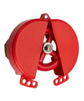 Heavy Duty Gate Valve Lockout Cover Made From Recycled Plastic Fits 2.25 To 5 Inch Valves And Keeps Valve Shutdown Safe During Maintenance Works