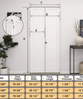 36 Inch By 80 Inch Bifold Barn Door With Hardware Kit White Primed Single Panel Shaker Style Interior Door For Closets Pantries And Laundry Rooms Hollow Core Construction Ready To Paint