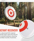 Archery Target For Bow And Arrows Portable Lightweight Practice Target With High Visibility White Circles For Outdoor Or Indoor