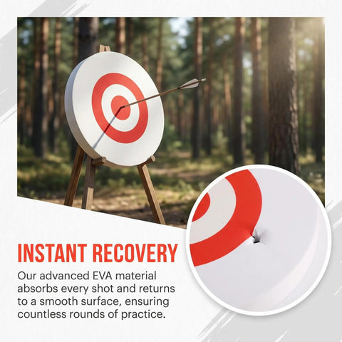 Archery Target For Bow And Arrows Portable Lightweight Practice Target With High Visibility White Circles For Outdoor Or Indoor