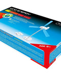 Wind Energy Science Kit Learn Turbine Blade Pitch And Find The Optimal Blade Count With Nine Blades And NASA Style Profiles For Real World DIY Wind Turbine Experiments box with turbine model