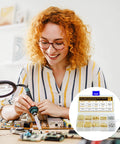Top Shelf 280 Pcs M2.5 Motherboard Standoffs And Premium Brass Screws Kit For Desktop Builds And Electronics shown in use.