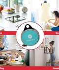 ProSeries 98 Inch Retractable Tape Measure With Leatherette Case Teal Color in office, sewing, crafting, household settings