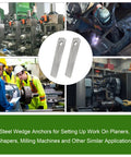 Heavy Duty Steel Welding Wedge For Pipe Fitting 5 Inch Beefy Wedge displayed with machinery and workers