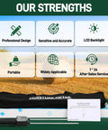 Portable Hay Moisture Meter With Backlit Display And Probe, Fast And Precise Readings From 0 To 80 Percent, About Half Percent Error, Handy On The Go For Bales And Forage Like Alfalfa And Orchard Grass, with case and manual