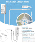 Installation guide for Motion Activated LED Dimmer Controller With PIR Sensor, DC12-24V, 3A Max, Infrared Sensor, 2 Pack.