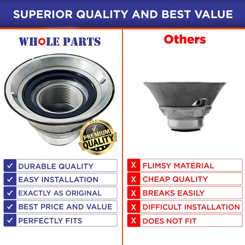 Upgraded Washer Tub Stem And Seal Repair Kit Fits Cross Reference Numbers showing durable stainless steel part for easy installation.