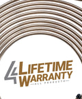 Coiled copper-nickel brake line, 1/4 in x 25 ft, SAE fittings, inverted flare