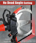 Hella Tough 8980W Electric Concrete Circular Saw And Wall Chaser Machine with ergonomic handles and 90-degree cutting capability.