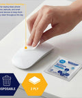 Alcohol Prep Pads 70 Percent Isopropyl, 2-Ply Sterile, Individually Wrapped, 200 Count Go-To First Aid Pack For Wound Cleaning, Skin Preparation, Injections, Medical Use used on device surface