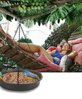 Hanging Bird Bath And Feeder Tray For Outdoors Garden Patio Decor Easy To Hang No Tools Needed Water And Seed Platform