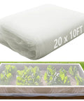 Insect And Bird Barrier Garden Netting 20 X 10 Feet Easy Cut Plant Cover to shield veggies fruits from pests shown folded and installed