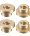 Flange Sleeve Bearing Set 4mm Bore 8mm OD 6mm Length 12mm Flange Diameter 2mm Flange Thickness Sintered Bronze Self Lubricating Bushings 4 Pack