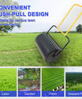 40L Heavy Duty Lawn Roller With U Shaped Handle for leveling grass in various landscapes