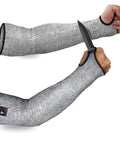 Cut Resistant Arm Sleeves For Work And Gardening, Protective Arm Protectors For Men With Thumb Hole, Extra Large, Durable HPPE And Glass Fiber, Built For Farming And Heavy Duty Tasks, Shields Thin Skin And Bruising