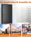 Heavy Duty 150 Key Wall Mounted Lock Box With Key Drop Slot And Colorful Key Tags for secure storage in various locations